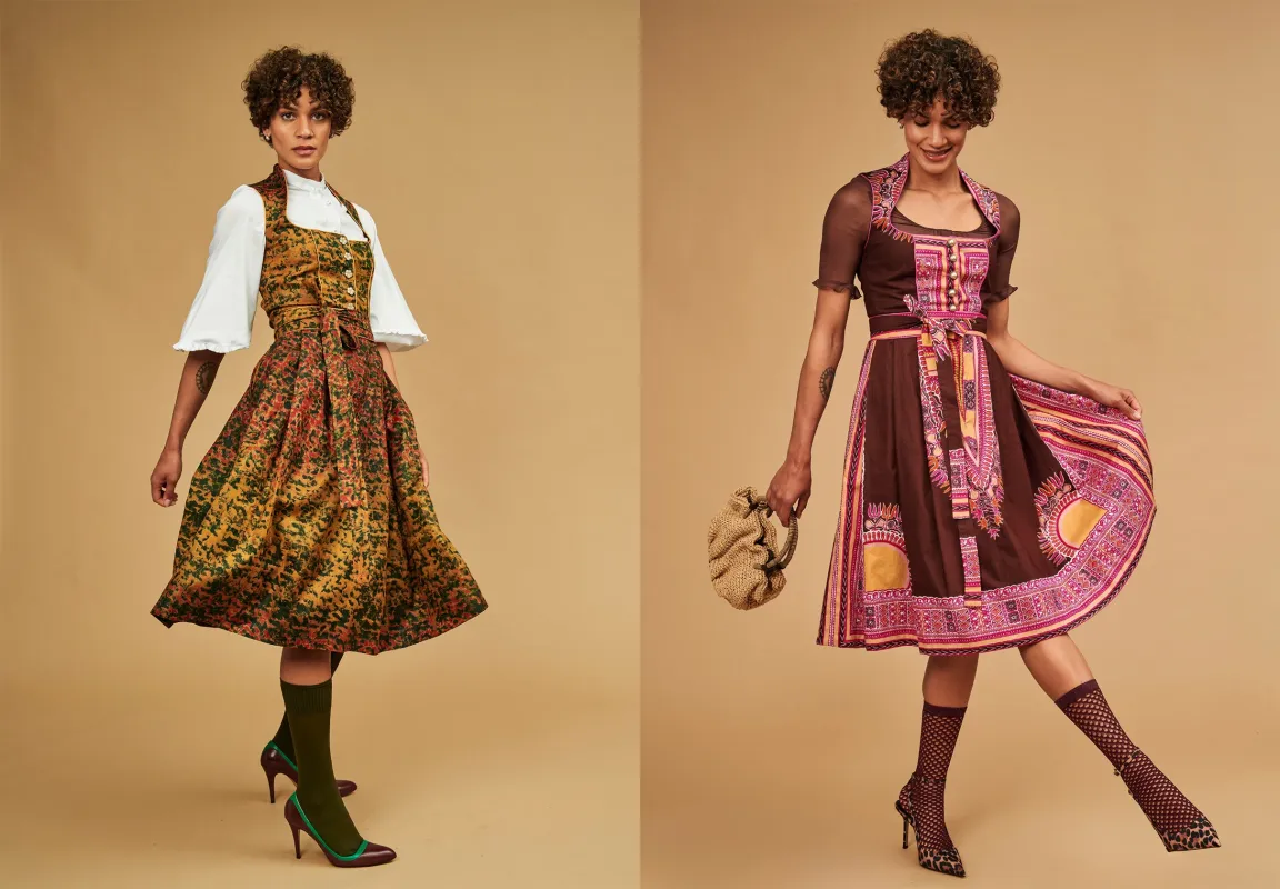 Noh Nee Dirndl à l’Africaine trifft Contemporary Art (© Felix Brandl)