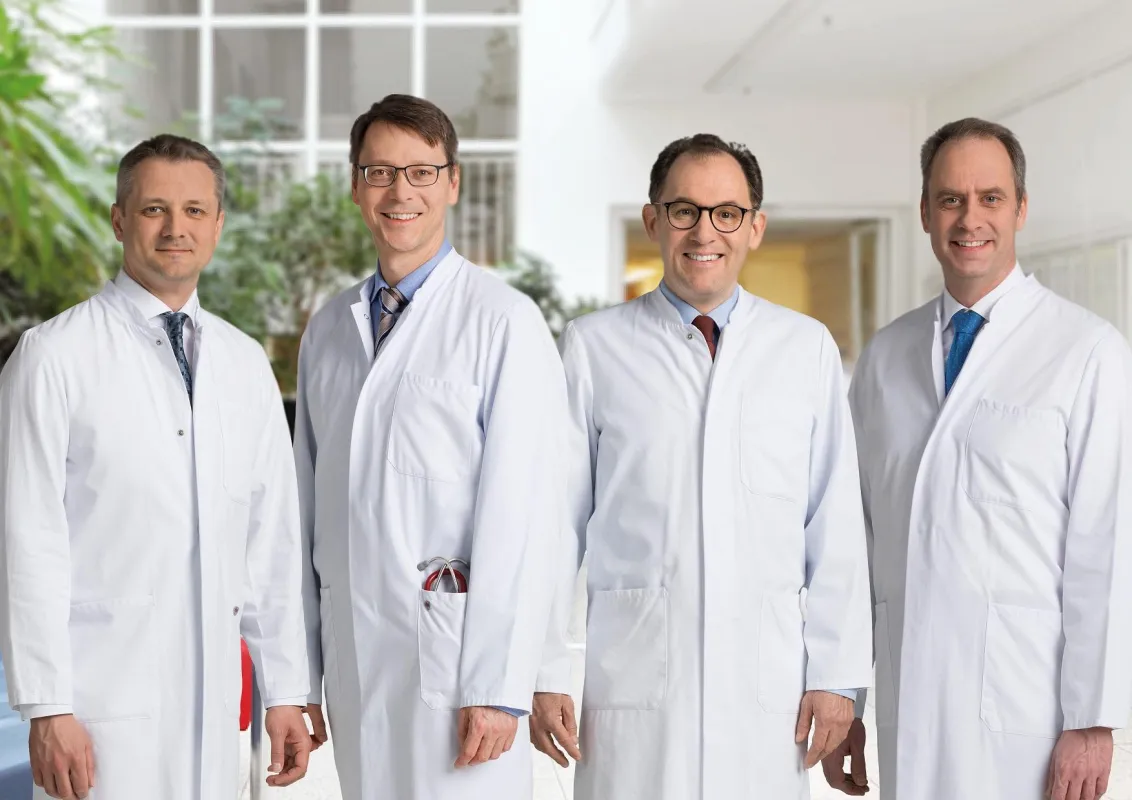 Prof. Johannes Zellner, Prof. Roland Büttner, Prof. Maximilian Burger und Prof. Dierk Endemann