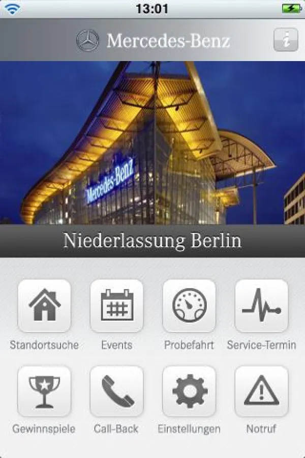 Screenshot der App