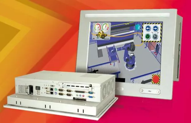 Bild: Robuster Industrie Panel-PC mit 2T2R WLAN