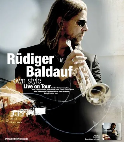 Rüdiger Baldauf und "Own Style" feat. Billy Cobham, Jimmy Haslip, Eric Marienthal Bild: Rüdiger Baldauf und "Own Style" feat. Billy Cobham, Jimmy Haslip, Eric Marienthal
