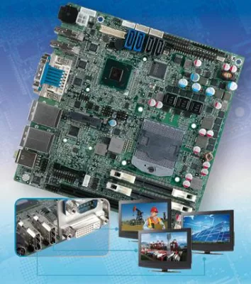 Bild: Mini-ITX SBC mit Triple Display