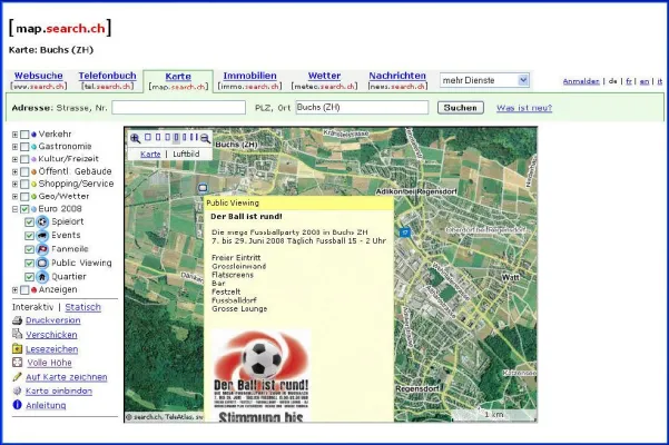 Fussballfieber mit euro.search.ch Bild: Fussballfieber mit euro.search.ch