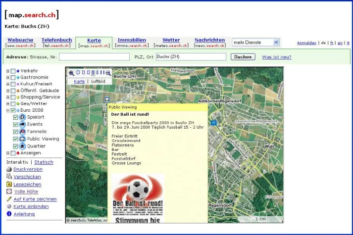 Bild: Fussballfieber mit euro.search.ch