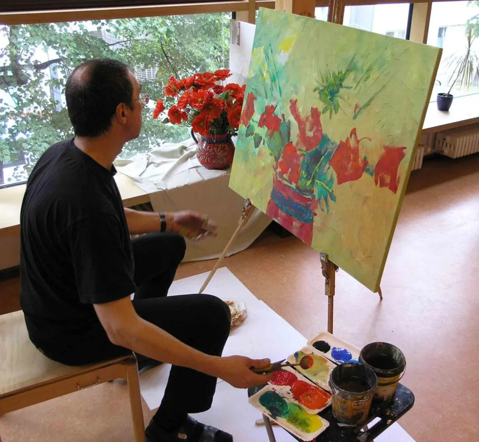 der Künstler Andrei Krioukov