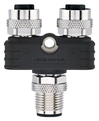 Bild: Geschirmte Y- und T-Verteiler von ESCHA