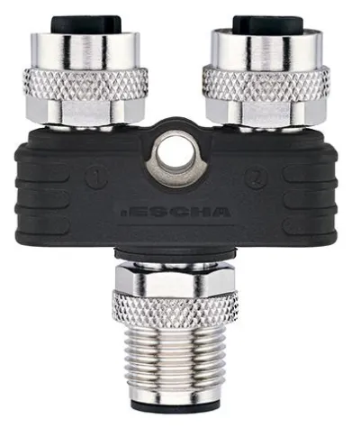 Bild: Geschirmte Y- und T-Verteiler von ESCHA