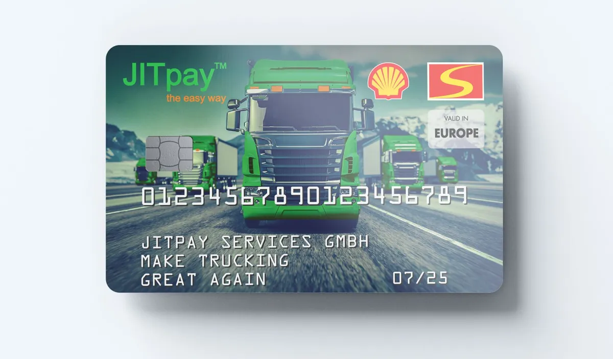 Die neue JITfuel™ Tankkarte (© JITpay™ Group)
