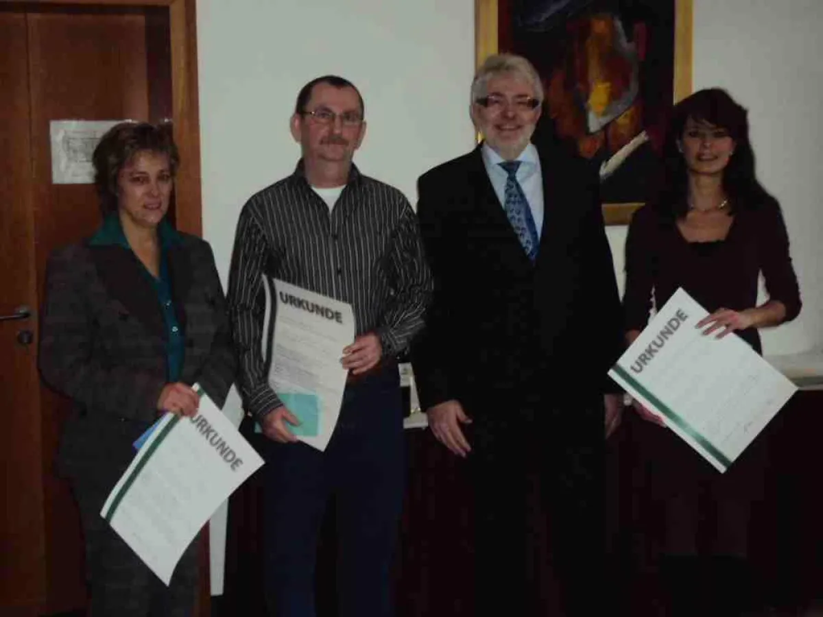 v.l.n.r: Petra Allgayer, Karl-Heinz Pfarr, Klaus Dinges, Sandra Ranßweiler