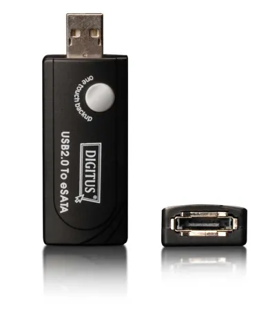 Bild: DIGITUS® stellt einen USB 2.0 zu SATA Adapter mit One-Touch Backup Funktion vor