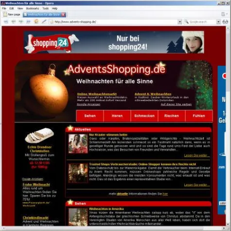 Weihnachten für alle Sinne: AdventsShopping.de leitet die schönste Jahreszeit ein Bild: Weihnachten für alle Sinne: AdventsShopping.de leitet die schönste Jahreszeit ein