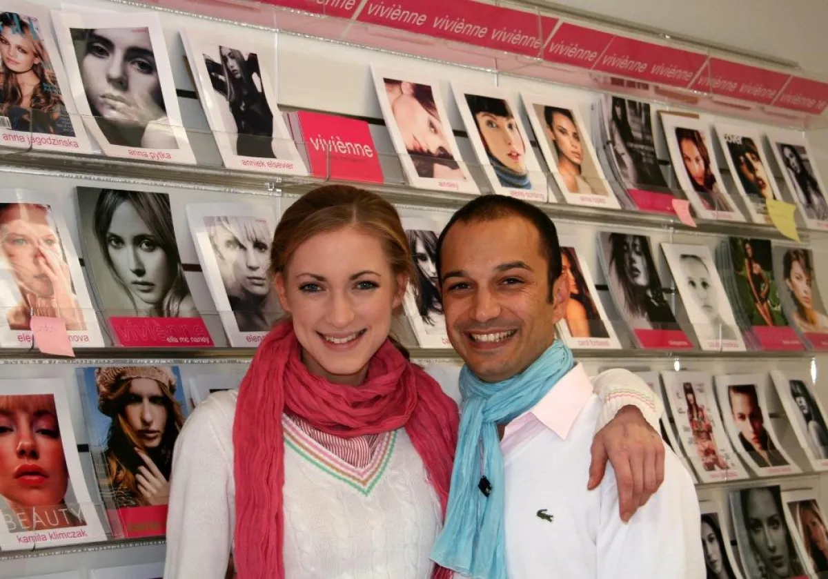 Head-Bookerin, Laura Niemann, mit Geschäftsinhaber , Sascha A. Babel, von viviènne models