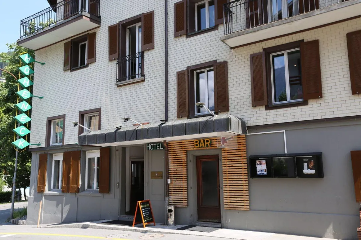 Die Vorderansicht des Seminarhotel Hoheneck in Engelberg