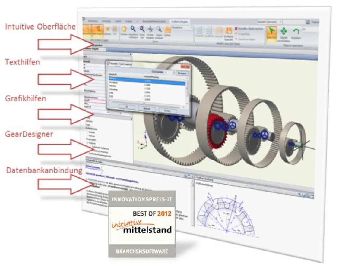MDESIGN gearbox | design a gear in only 60 seconds