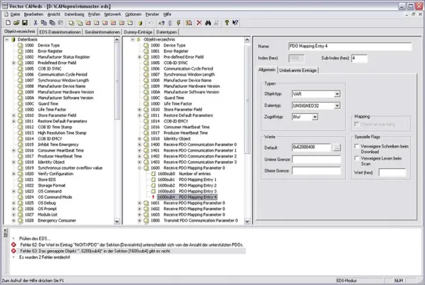 Bild: Editor für EDS-Dateien in neuem Internetforum frei verfügbar