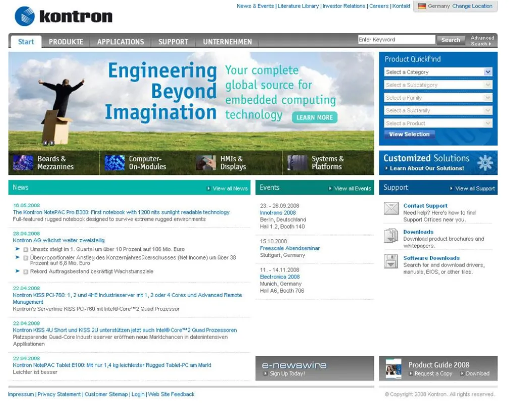 Deutlich beschleunigte Such- und Ladezeiten dank neuester Web-Technologie