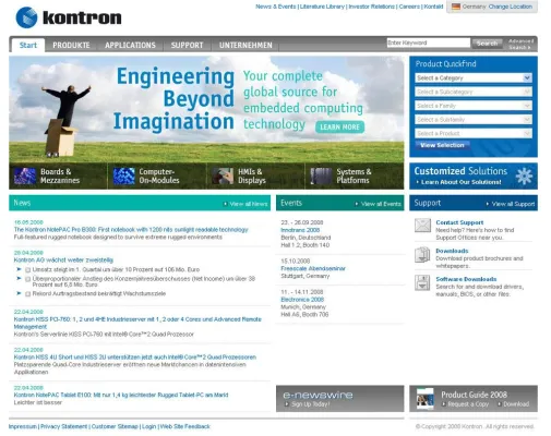 Bild: Kontron - Neue Website ist online