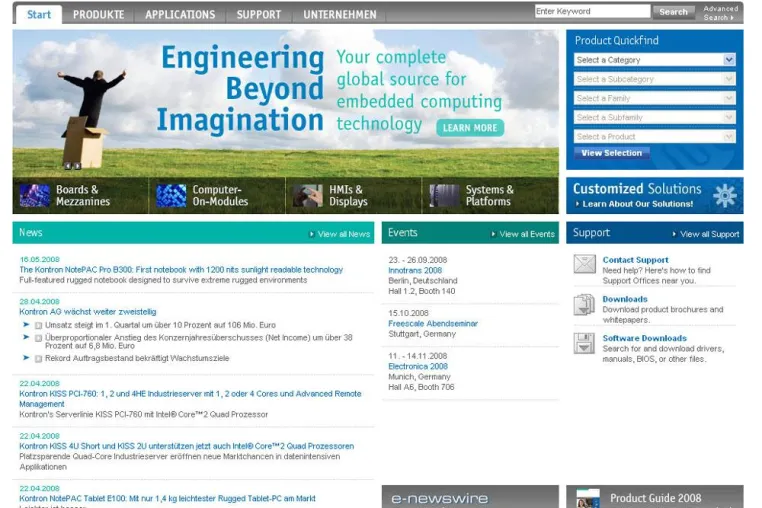 Bild: Kontron - Neue Website ist online