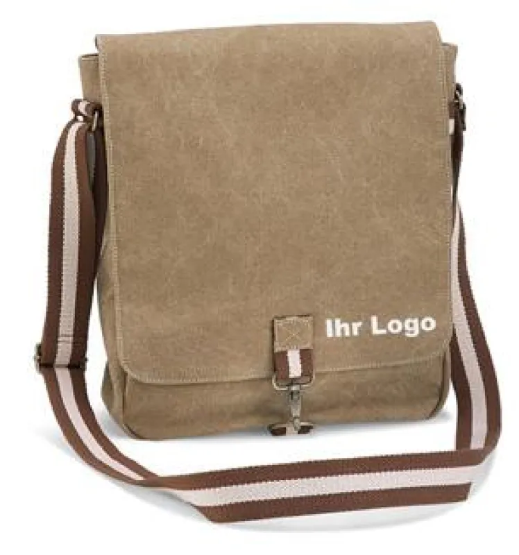 Die Segeltuschtasche von Quadra mit individueller Bestickung von Gidutex