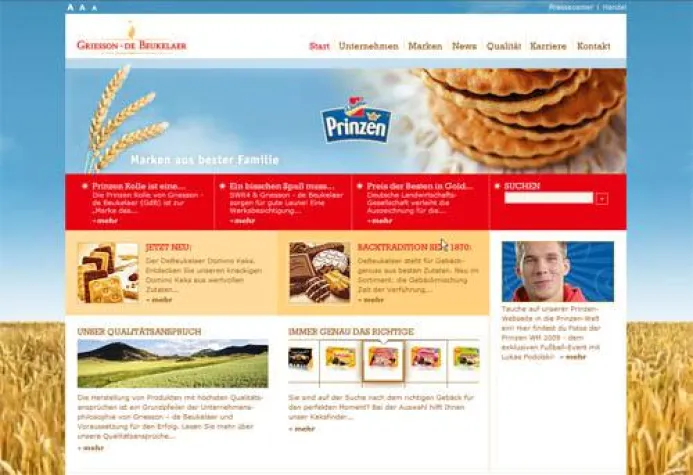 Bild: Appetitlich: Der neue Webauftritt von Griesson – de Beukelaer