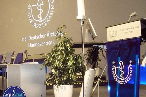 Bild: Das Parlament der deutschen Ärzteschaft war rundum gut versorgt