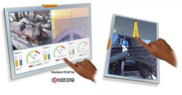 Bild: Kyocera präsentiert neue TFT-LCDs mit Projected Capacitive (PCAP) Touch Sensoren für industrielle Anwendungen