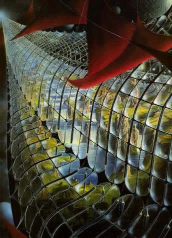 Bild: Flucht vor Monsanto? – Rettet eine Arche die intakte Natur? – Visionsgemälde