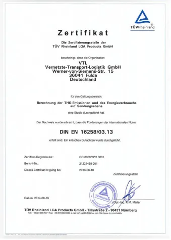Neues CO2-Tool bei VTL im Einsatz Bild: Neues CO2-Tool bei VTL im Einsatz