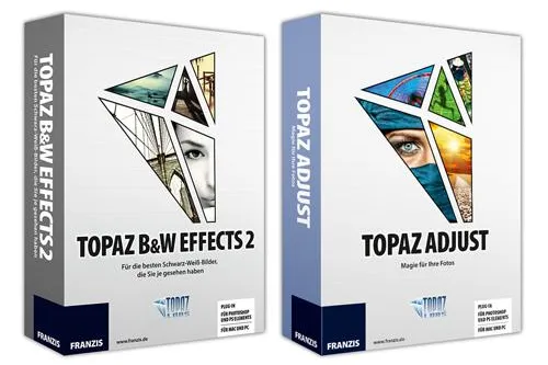 FRANZIS übernimmt exklusiv Lizenzrechte Vertrieb für TOPAZ LABS Photoshop Plug-ins Bild: FRANZIS übernimmt exklusiv Lizenzrechte Vertrieb für TOPAZ LABS Photoshop Plug-ins
