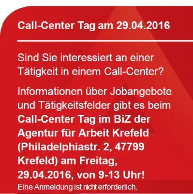 Bild: Krefeld: Arbeitsagenturen & Callcenterdienstleister stellen Perspektiven im Kundenservice vor. Sitel mit dabei
