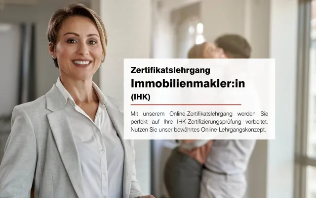 Bild: Neuer Online-Lehrgang Immobilienmakler:in (IHK) macht fit für die Zukunft