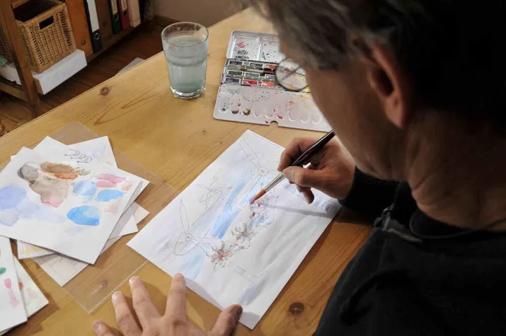 Im Trend liegen Weihnachtskarten mit Pfiff - Illustrator setzt Firmenprofile cartoonartig um Bild: Im Trend liegen Weihnachtskarten mit Pfiff - Illustrator setzt Firmenprofile cartoonartig um