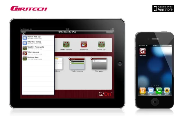Bild: Mit G/On für iPad und iPhone sicher auf Unternehmensanwendungen zugreifen
