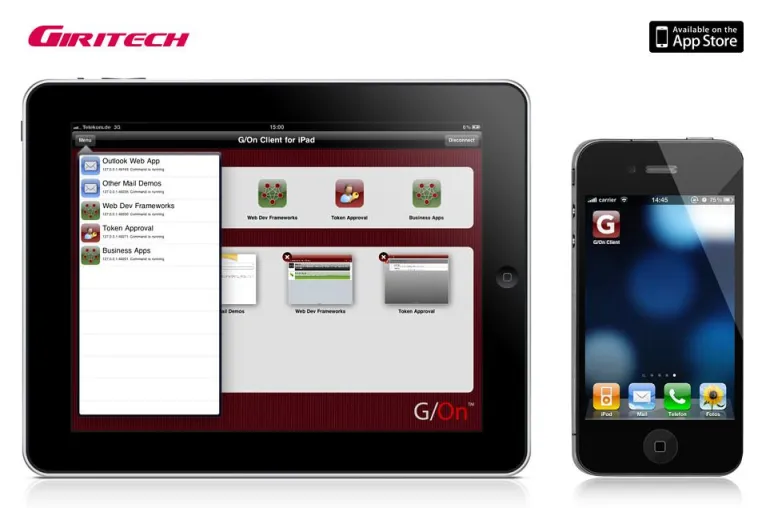 Bild: Mit G/On für iPad und iPhone sicher auf Unternehmensanwendungen zugreifen