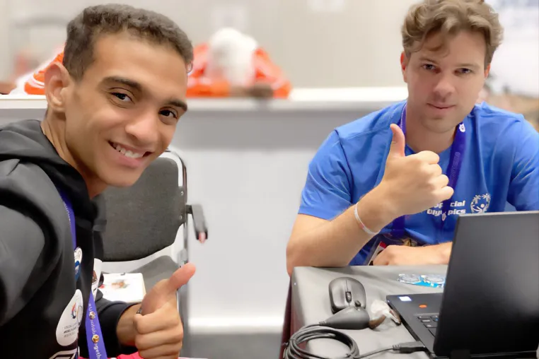 Bild: audimus bei den Special Olympics: Vereinigung von Sport und Hörakustik