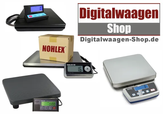 Paketwaagen und Plattformwaagen in Handel, Versand und Industrie Bild: Paketwaagen und Plattformwaagen in Handel, Versand und Industrie