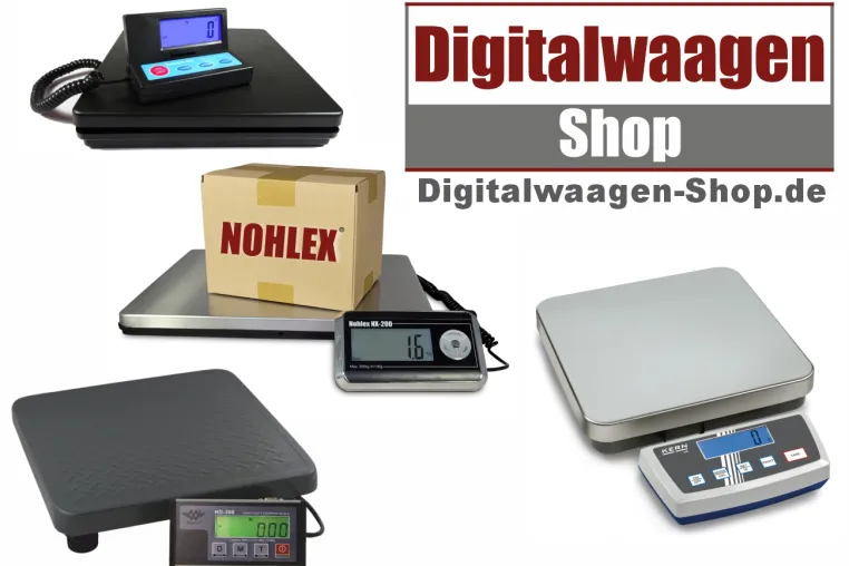 Bild: Paketwaagen und Plattformwaagen in Handel, Versand und Industrie 