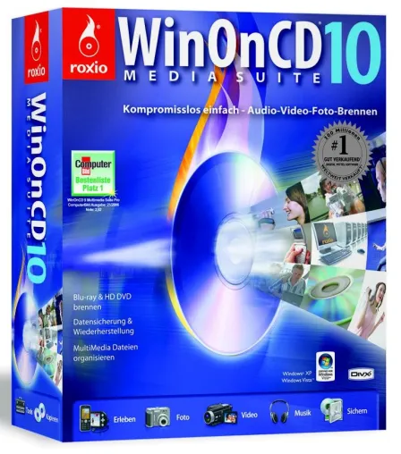 Bild: Roxio bringt neue WinOnCD 10 Media Suite