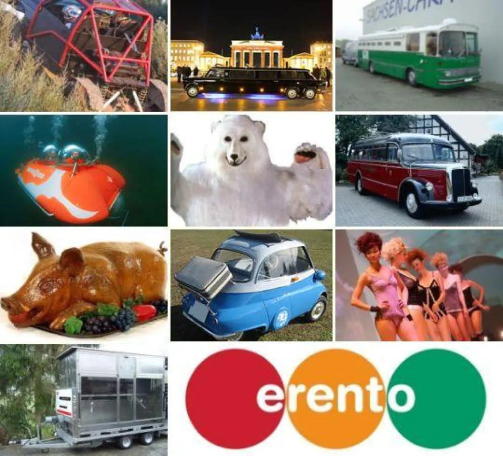 erento: Die 10 skurrilsten Mietartikel