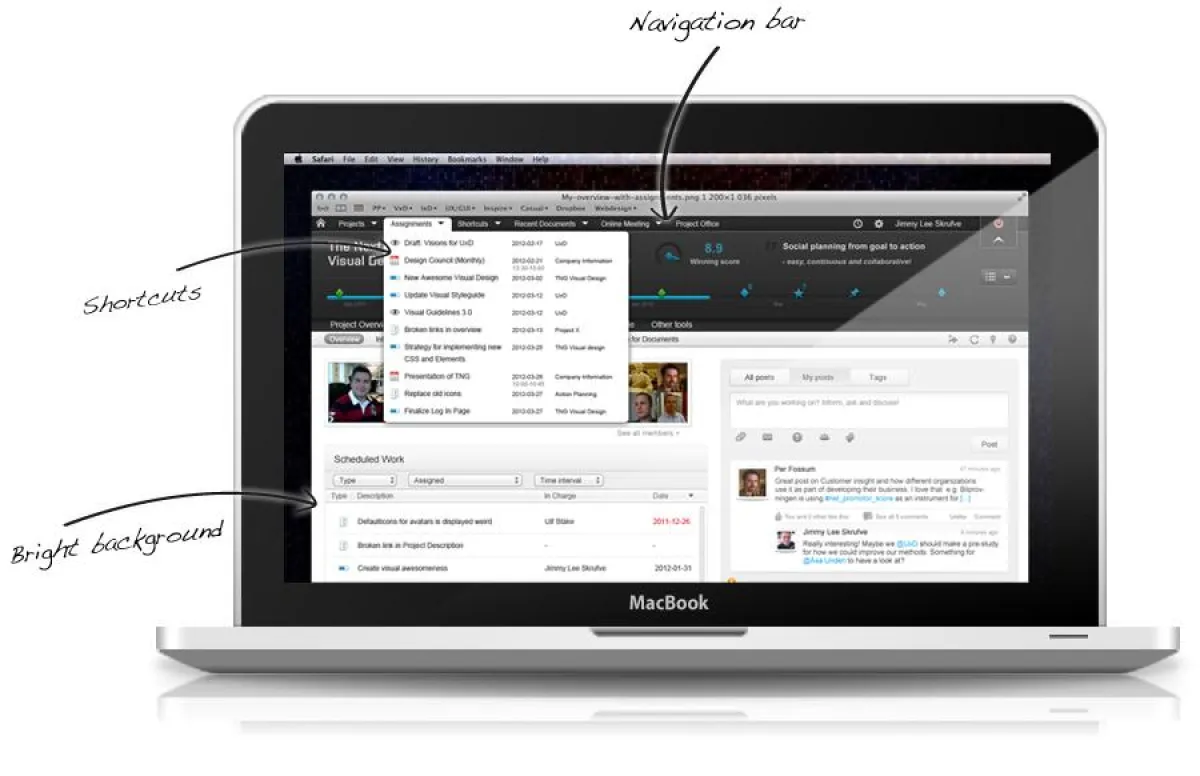 Social Collaboration im neuen Design