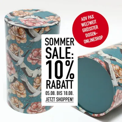 Bild: SALE - 10% Rabatt auf alle Dosen von ADV PAX Lutec bis 18.08.24