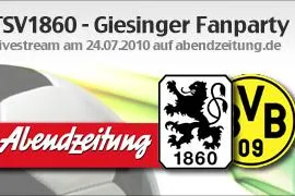 Bild: Abendzeitung.de überträgt mit TV1.EU Streaming Technologie live die Giesinger-Fan-Party im Grünwalder Stadion