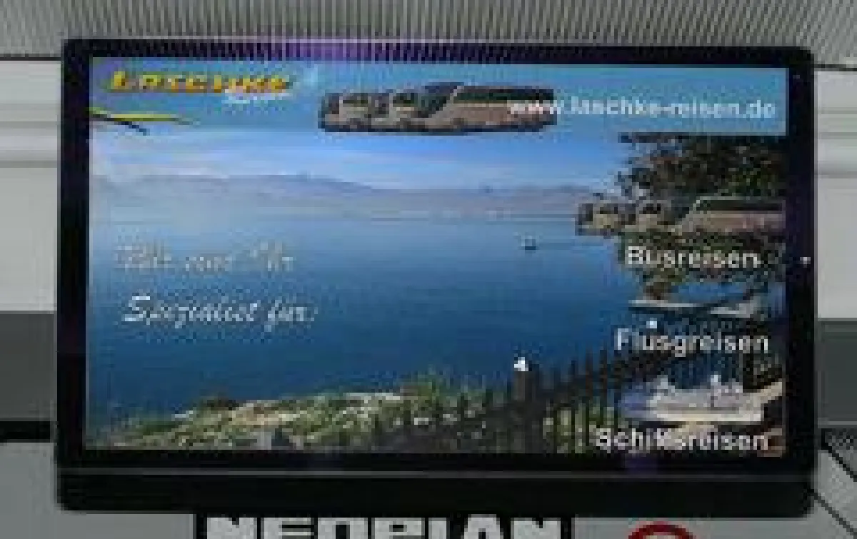 Infotainment - Darstellung eines Monitors im Bus