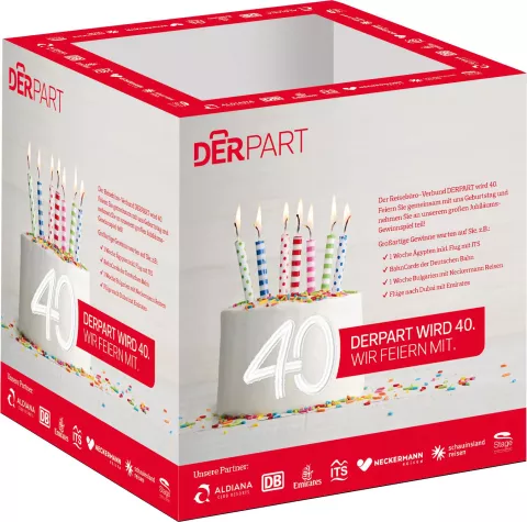 Bild: DERPART Reisebüro Papendick startet große Jubiläums-Verlosung