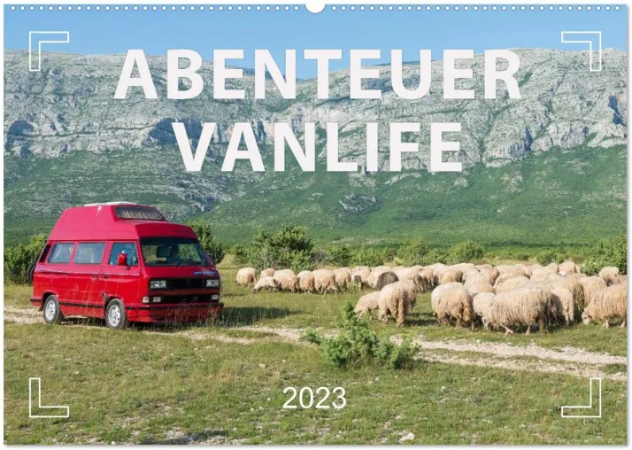 Bild: Neuer Wandkalender für Camper: Abenteuer Vanlife – Glücklich unterwegs