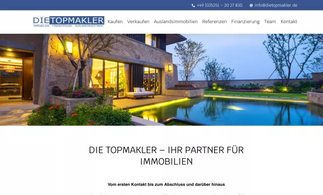 Bild: Die Topmakler aus Paderborn: Immobilienmakler präsentieren neue Website