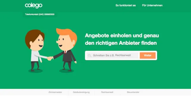 Bild: Steuerberater, Rechtsanwalt, Zimmerer oder Reinigungskraft gesucht? Colego übernimmt für Hamburger die Suche!