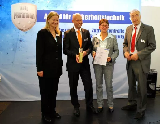 Bild: Kaba mit dem Protector Award für Sicherheitstechnik in Gold ausgezeichnet