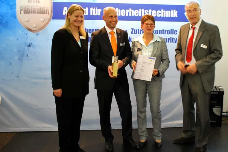 Bild: Kaba mit dem Protector Award für Sicherheitstechnik in Gold ausgezeichnet