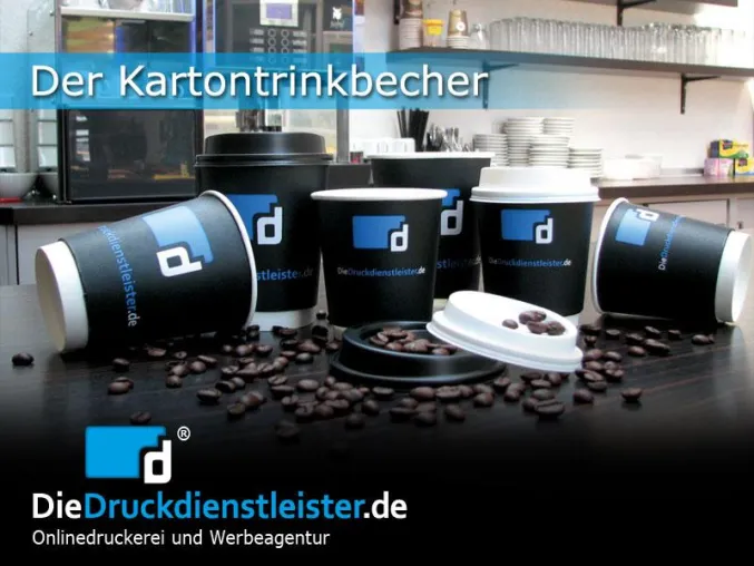 DieDruckdienstleister.de dreht originelles Video über bedruckbare Kartontrinkbecher Bild: DieDruckdienstleister.de dreht originelles Video über bedruckbare Kartontrinkbecher
